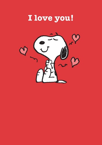 Snoopy I Love You  - Greeting Card